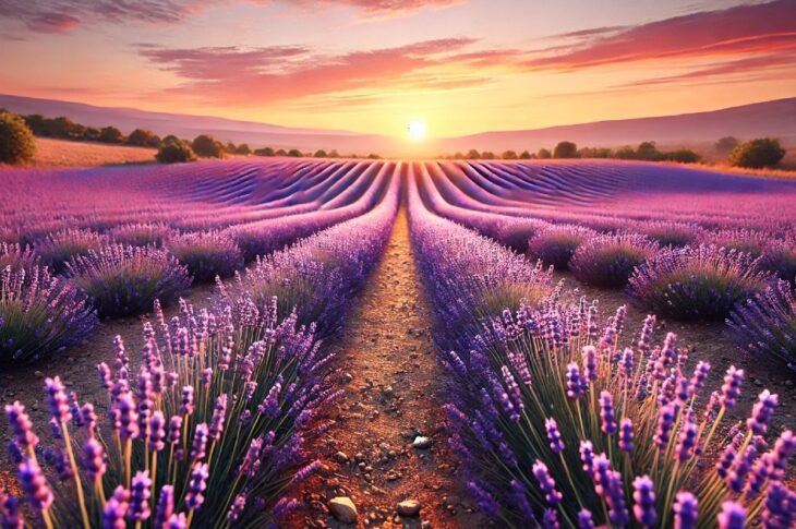 image portraying lavender being grown in Texas